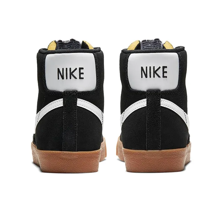 Nike Blazer Mid 77 Black White Gum Women's-4