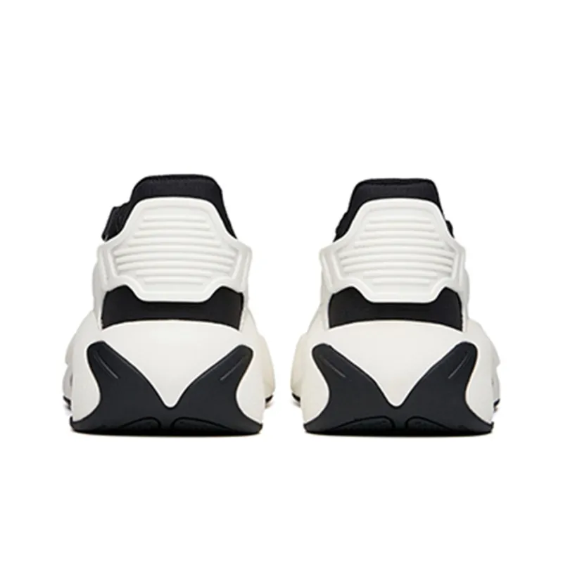 Anta Life Collection Super Body Anti Slip Wear Resistant Low Top Skateboard Shoes Women's White Black-4
