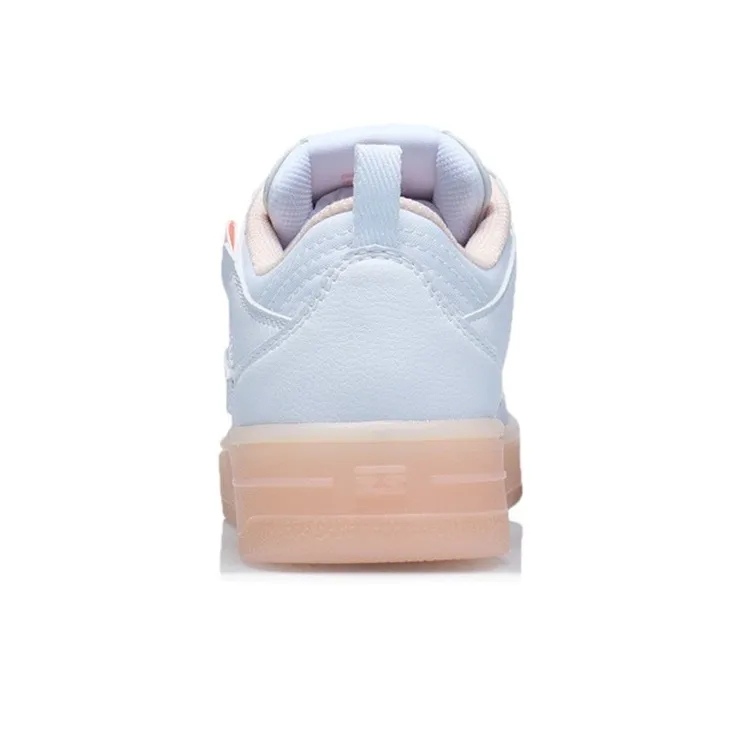 LiNing Layer Pro Coverage Warm Slip Resistant Low Top Skateboard Shoes Women's White-4