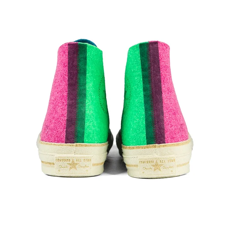 Converse Chuck Taylor All Star 70 Hi Jw Anderson Felt Fuchsia Purple Island Green-3