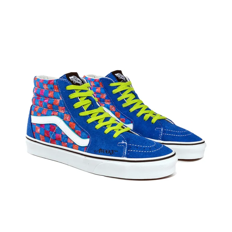 Vans Awake NY X Sk8-Hi 'Blue Checkerboard'-2