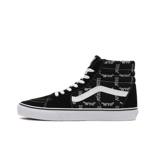 Vans SK8 Skateboard Shoes Women's High-Top Black/White