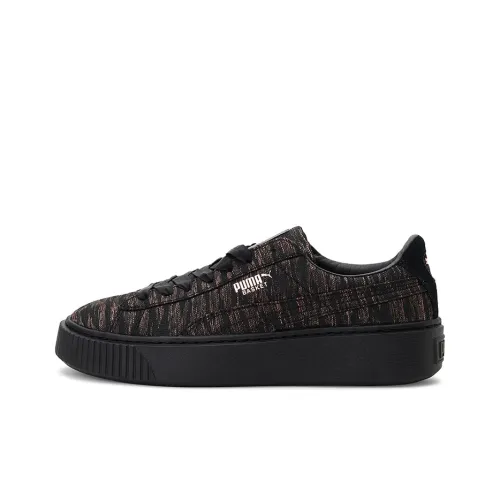 Puma Women's Basket Platform 'Velvet Rope - Black'