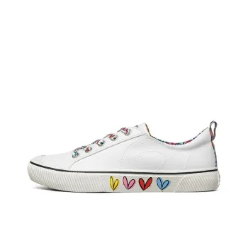 James Gold Crown x Skechers Bob's Wilder Low-Top Skateboard Shoes Women's White