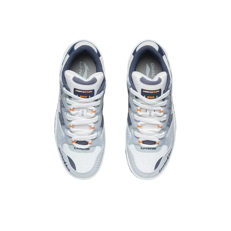LiNing CF Tracing The One Slip Resistant, Abrasion Resistant Cushioning Low Top Skateboard Shoes Gray-2