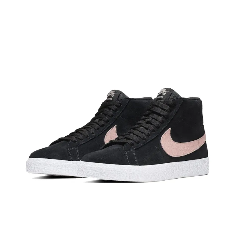 Nike Sb Blazer Mid Black Washed Coral-2
