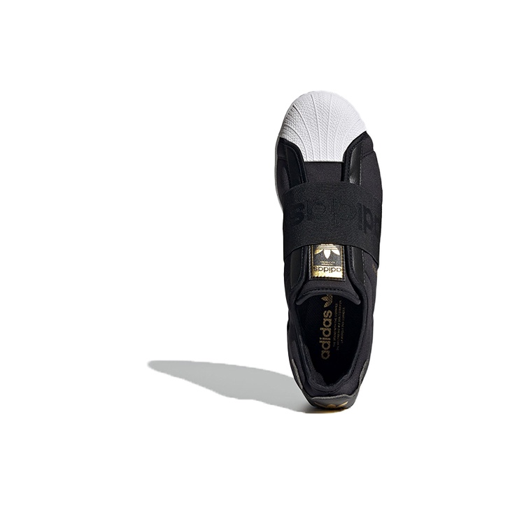 Superstar Adidas Originals Slip On Black White POIZON