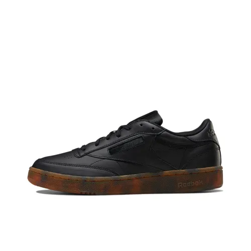 Reebok Club C Skateboard Shoes Men Low-Top Black/Brown