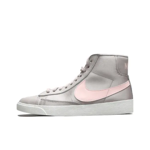 Nike Blazer Mid Skateboard Shoes Women's Mid-Top Gray/Pink