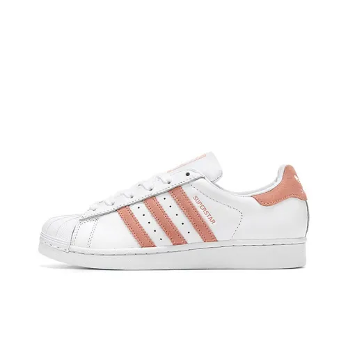 Adidas Superstar White Glow Pink Women's