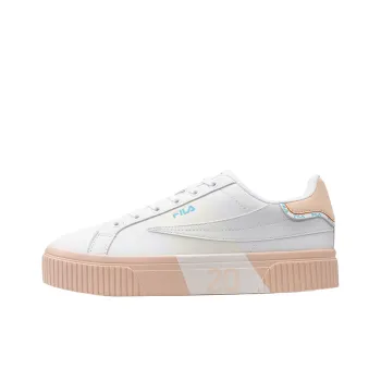 FILA FUSION Fila Court Deluxe Platform Sneakers White/Pink Women's