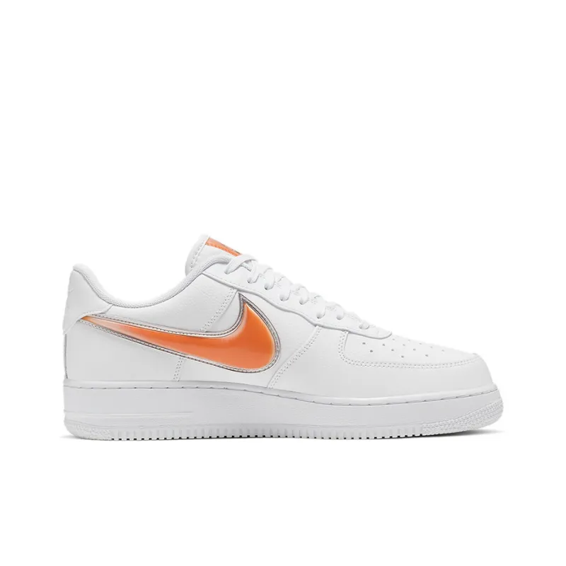 Nike Air Force 1 Low Oversized Swoosh White Orange Peel-1