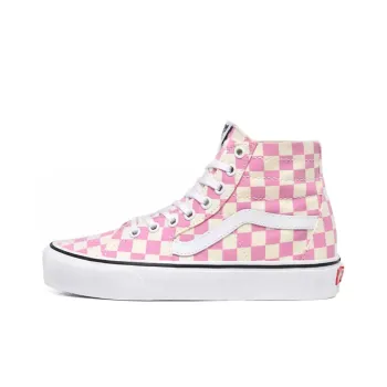 Vans Checkerboard SK8 HI Tapered Shoes Pink Women's