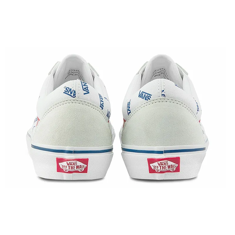 Vans Old Skool 'All Over Logo White'-4