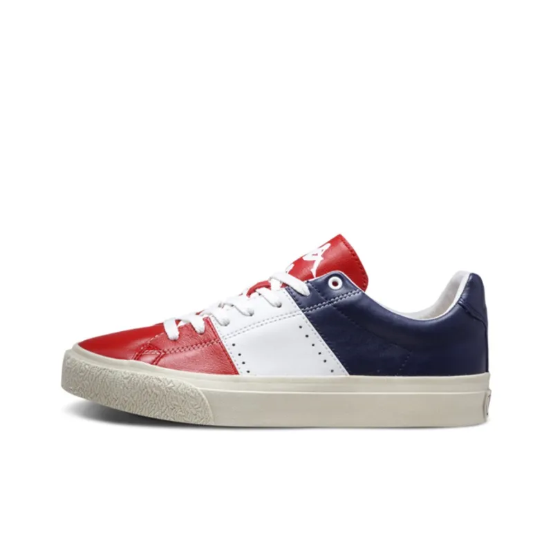 Kappa Anti Slip Wear Resistant Low Top Skateboard Shoes Women's Red Blue-0