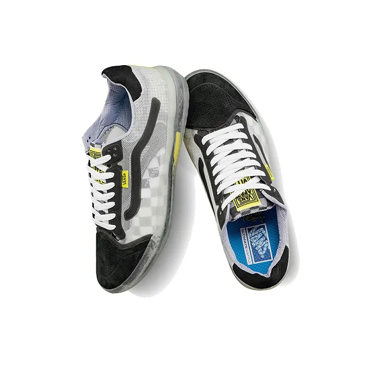 Vans Evdnt Low Top Skateboard Shoes Unisex Checkerboard Print-3
