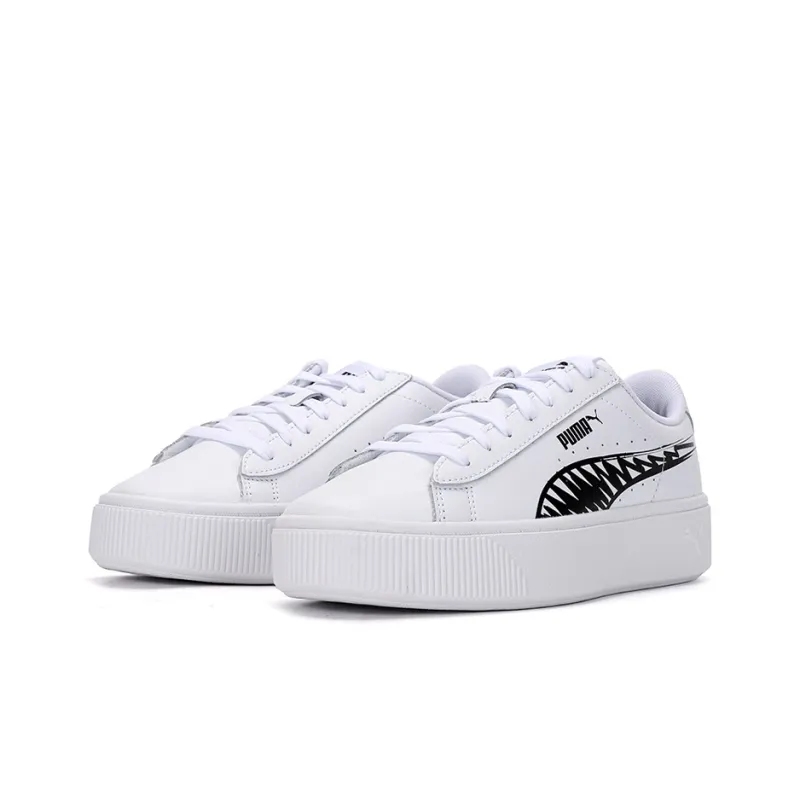 PUMA Vikky Stacked L Sketch Sneakers White/Black Women's-2
