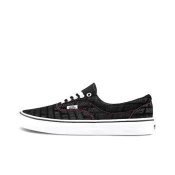 Vans Era Low Tops Casual Skateboarding Shoes Unisex Black Alphabet