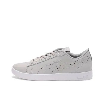 PUMA Smash Perf Leather Casual Sneakers Grey/White Women's