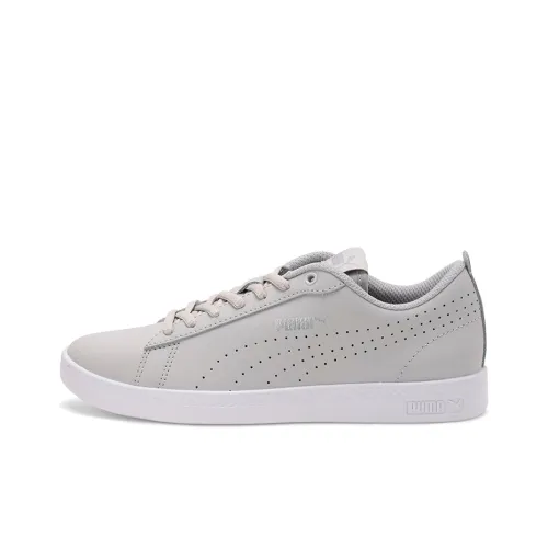 PUMA Smash Perf Leather Casual Sneakers Grey/White Women's