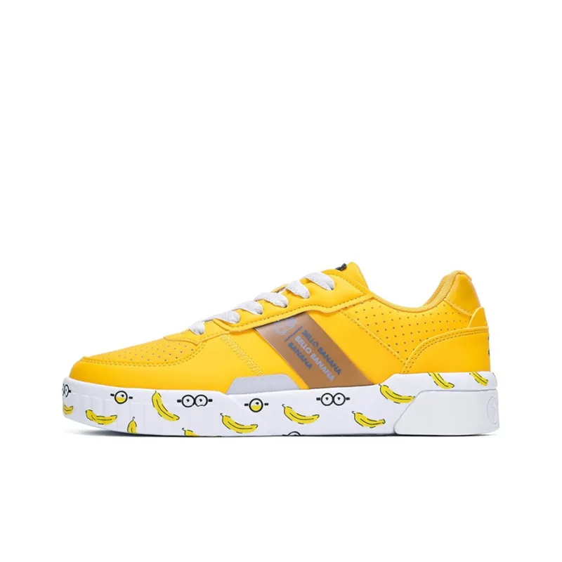 MINIONS x 361° Coverage Low Top Skateboard Shoes Women's Yellow-0