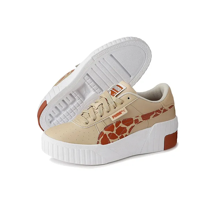 PUMA Nicoron X PUMA Cali Wedge Fs Khaki/Pink/Red Women's-4