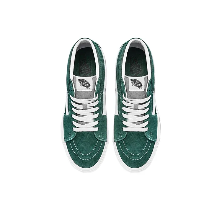 Vans Sk8 Mid Classic Mid Top Casual Skate Shoes Unisex Green-2