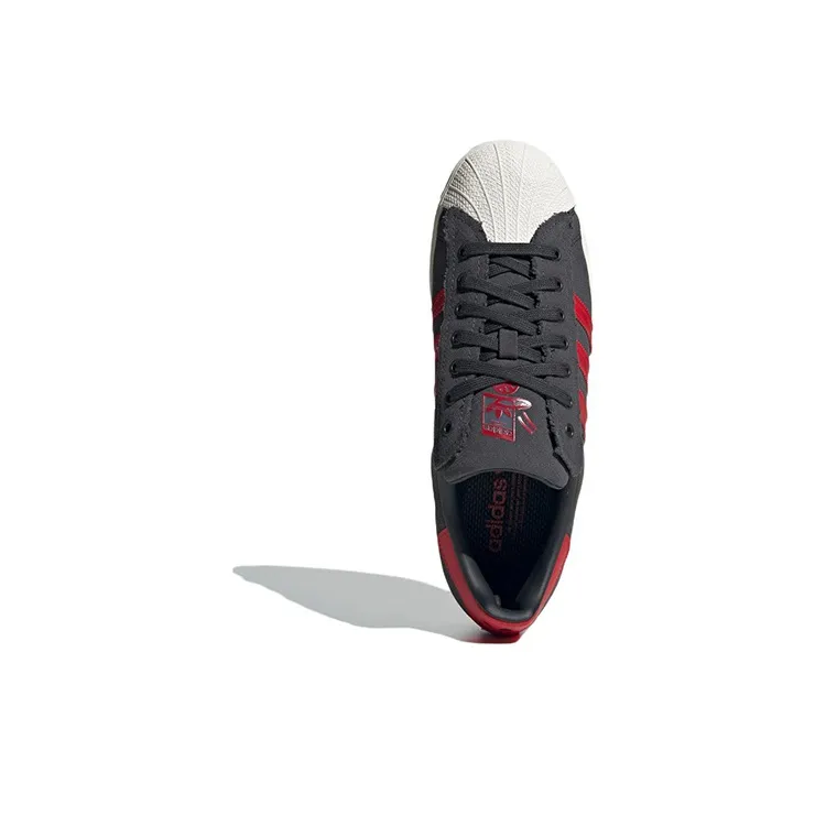 Adidas Originals Superstar Shoes 'Black Red White'-4