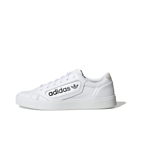 Adidas Originals Sleek Skateboard Shoes Women's Low-Top White/Grey/Black