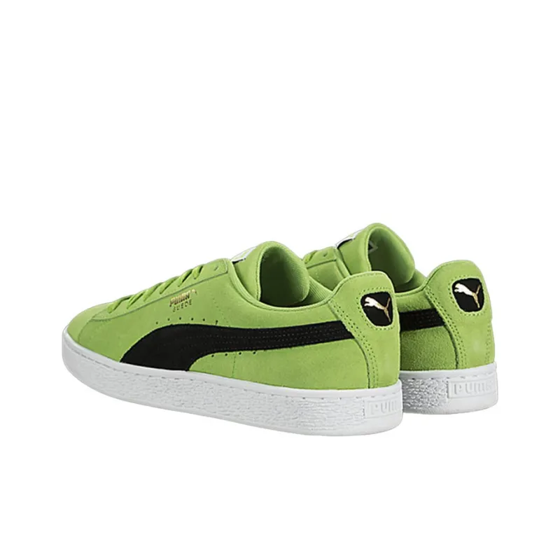 PUMA Suede Classic Wear-resistant And Lightweight Low-Top Skateboard Shoes Unisex Green Black-3