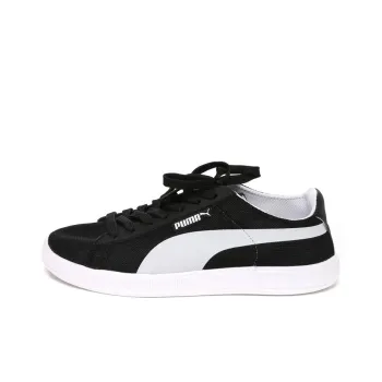 PUMA Archive Lite Low Mesh Coverage Lightweight Breathable Low-Top Skateboard Shoes Unisex Black White