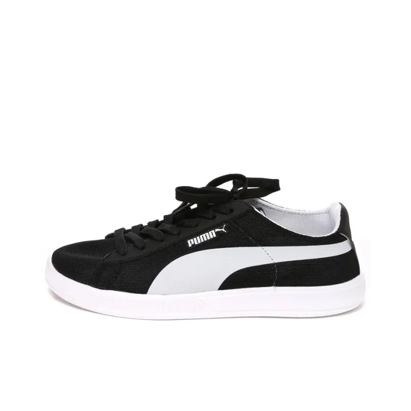 PUMA Archive Lite Low Mesh Coverage Lightweight Breathable Low-Top Skateboard Shoes Unisex Black White-0