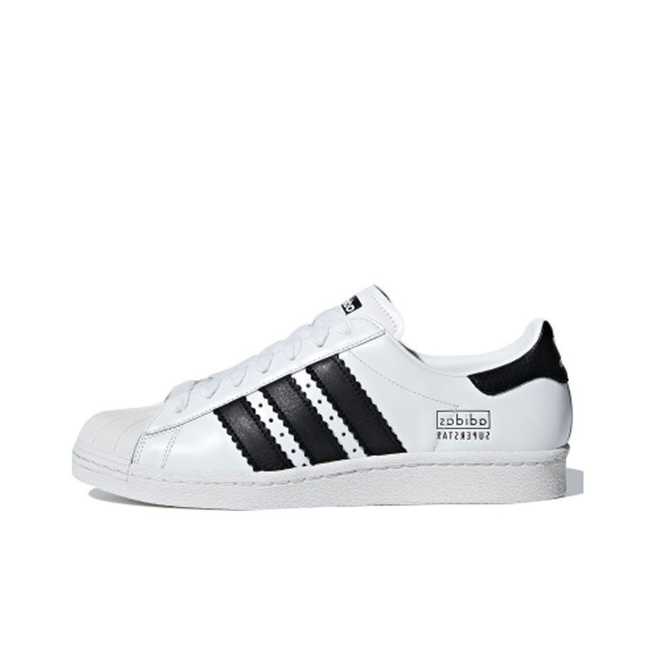 Adidas Originals Superstar 80s Enlarged Stripes White POIZON