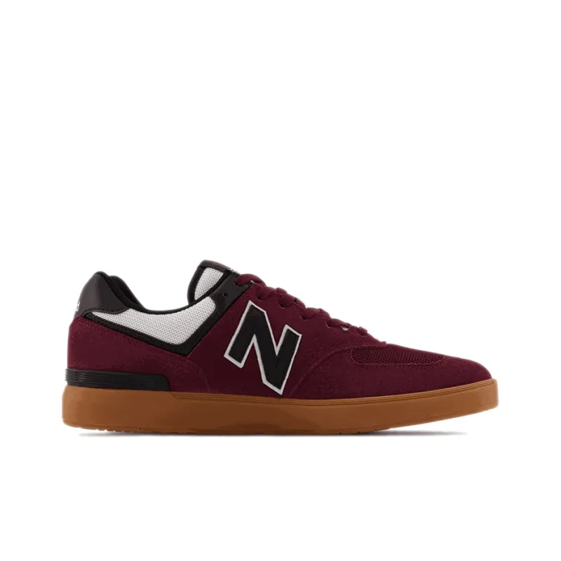 New Balance NB 574 Series Skateboard Shoes Men Low Top Red/Black-1