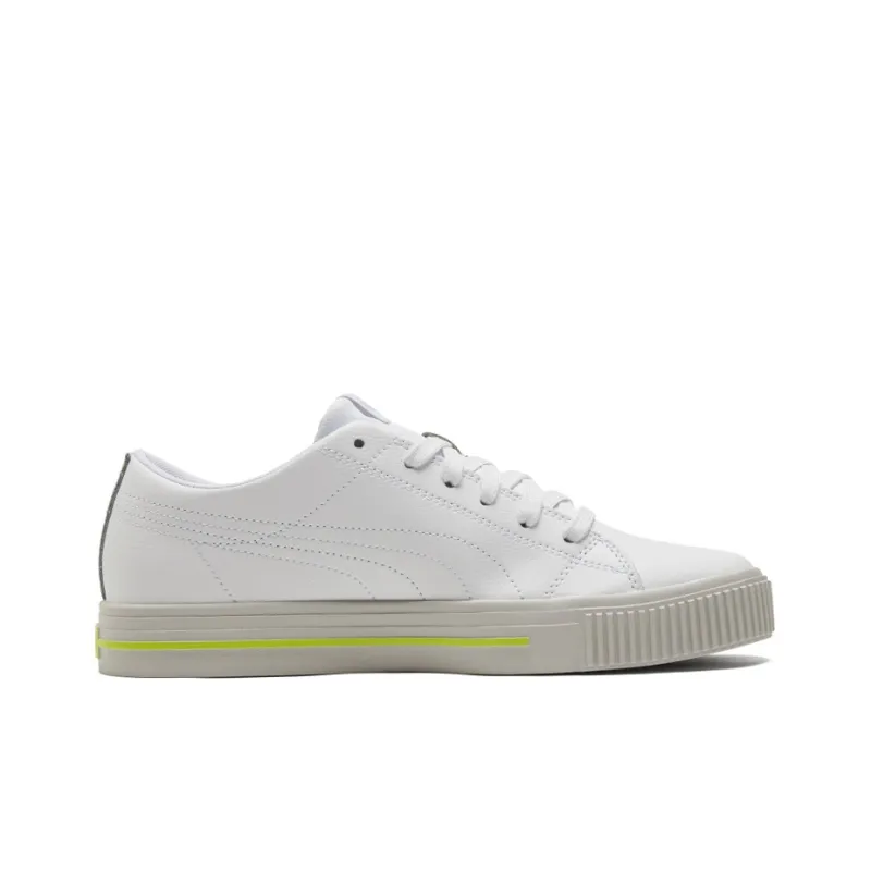 PUMA Ever Low Top Casual Skate Shoes White Yellow Unisex 'White Yellow Gray'-1