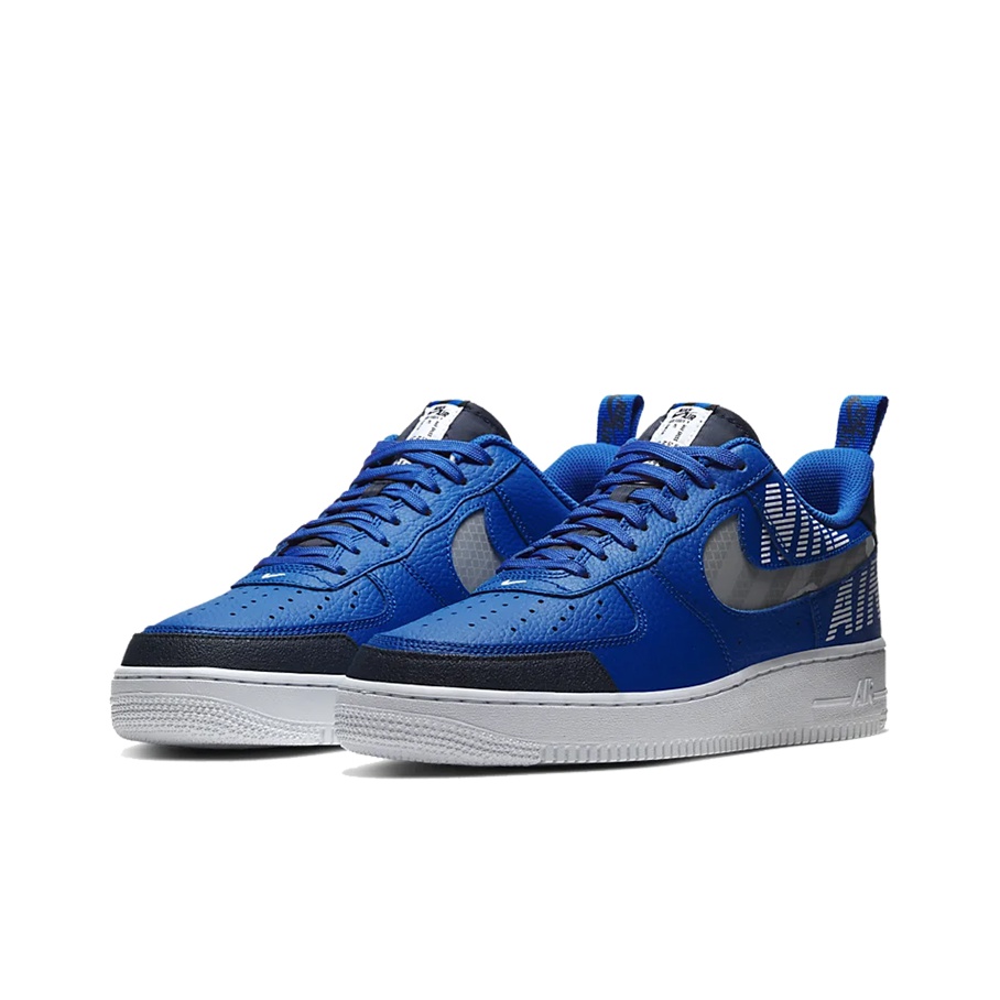 Nike Air Force 1 Low discount 'Under Construction Racer Blue' with custom nike logo