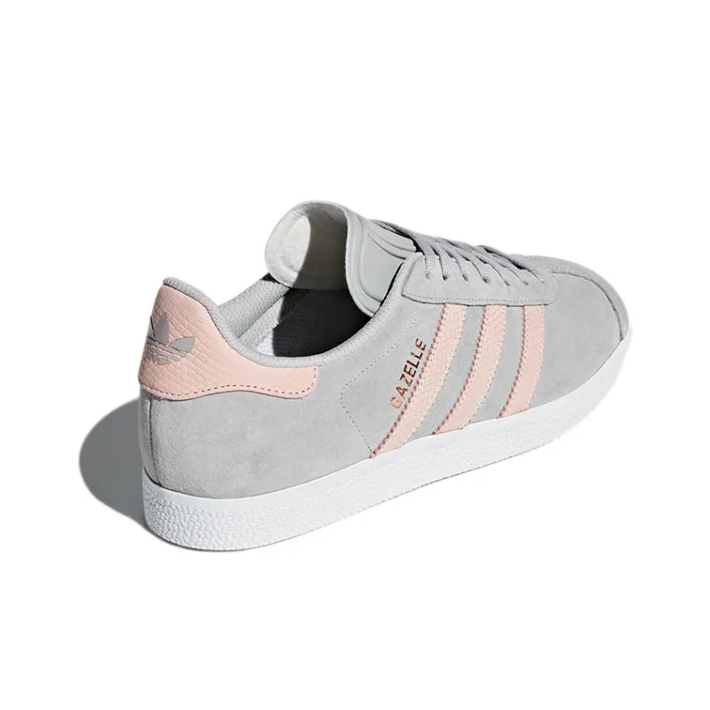 Adidas Originals Gazelle Lightweight Coverage Low Top Skateboard Shoes Women's Cool Gray-3