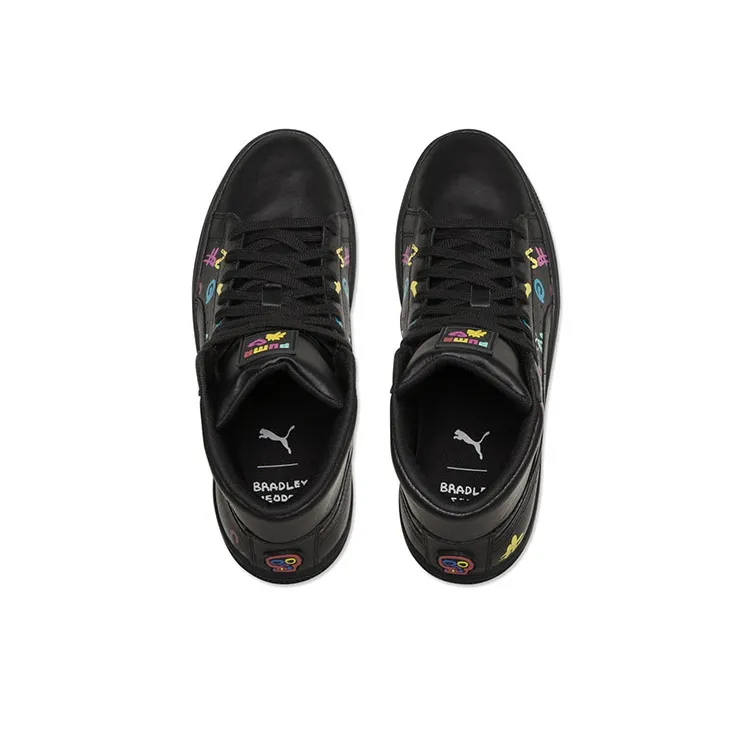 PUMA Bt X PUMA Basket Black Casual Skateboarding Shoes-3