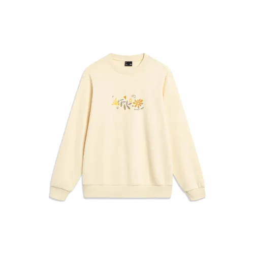 LINING Sports Life Collection Sweatshirts Women's Sponge Cake Yellow