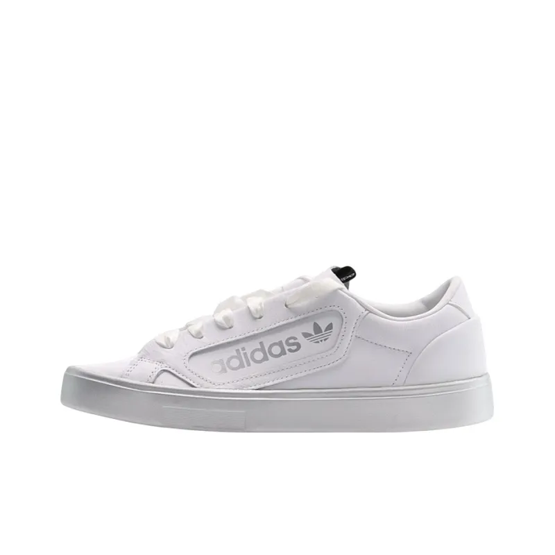 Adidas Sleek White Silver Metallic Women's-0