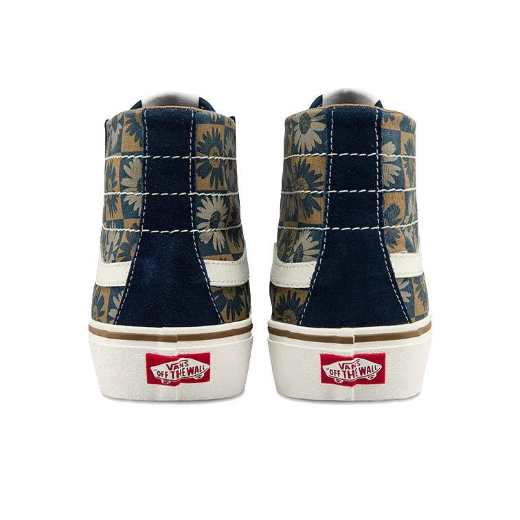 Vans Unisex SK8 Hi High Top Sneakers Blue/White-4