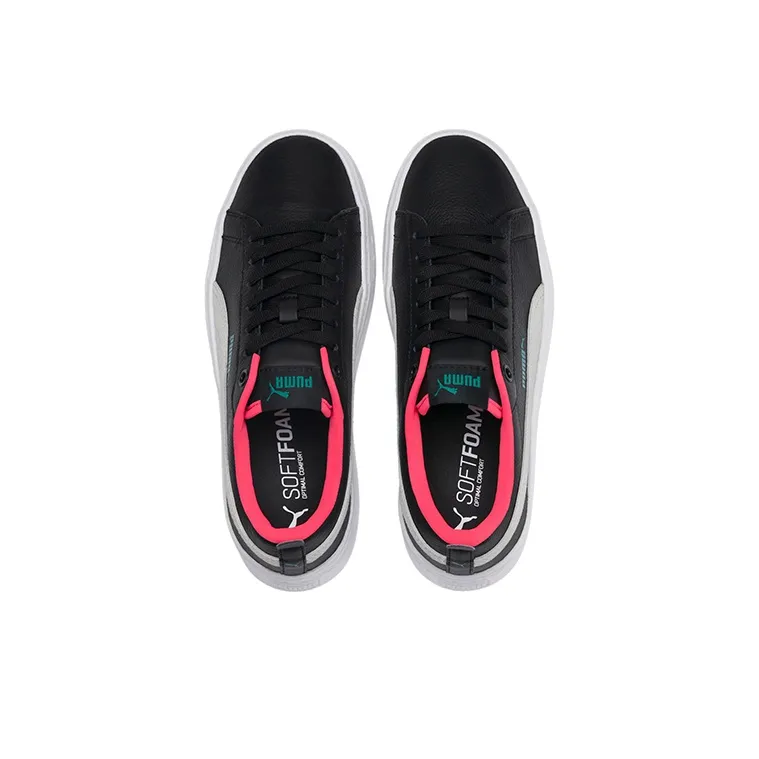 PUMA Smash Platform SoftFoam 'Black And White' Women's-3