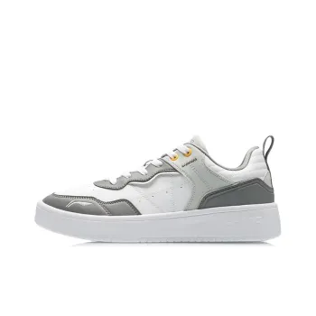 LiNing The Beginning Of The Line Walking The Path Durable Breathable Low Top Skateboard Shoes White Gray