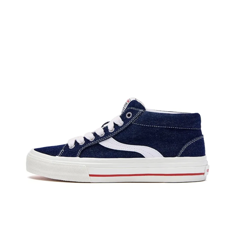 Odd CIRKUS x Vision Street Wear Astley Pro Mid-Top Skateboard Shoes Unisex Denim-0