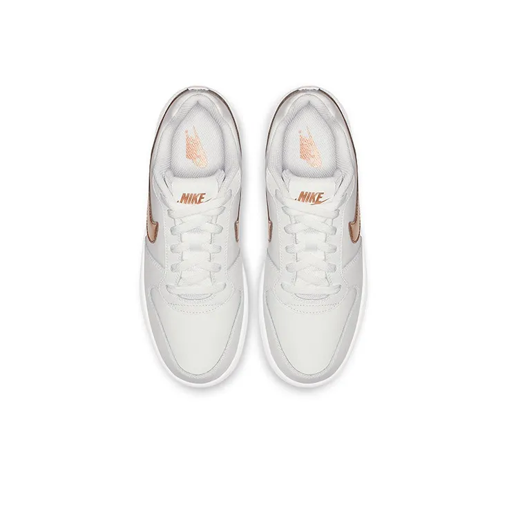 Nike Ebernon Low White/Gold Women's-3