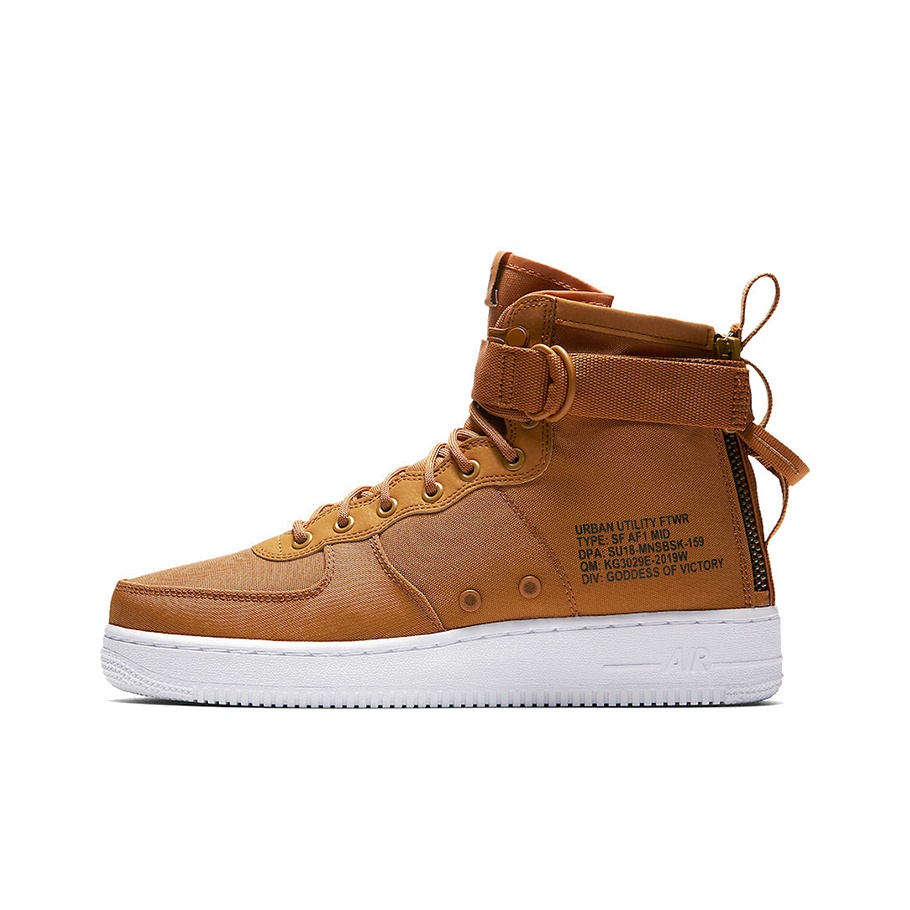 Nike Sf Air Force 1 Mid Desert Ochre POIZON