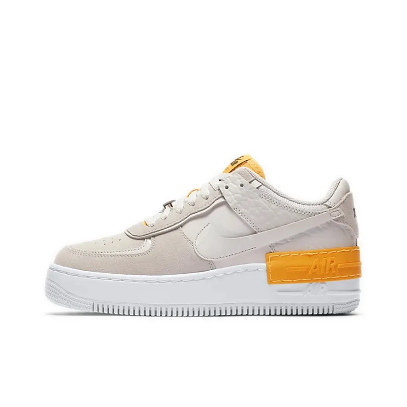 Nike Air Force 1 Low Shadow Vast Grey Laser Orange Women's-0