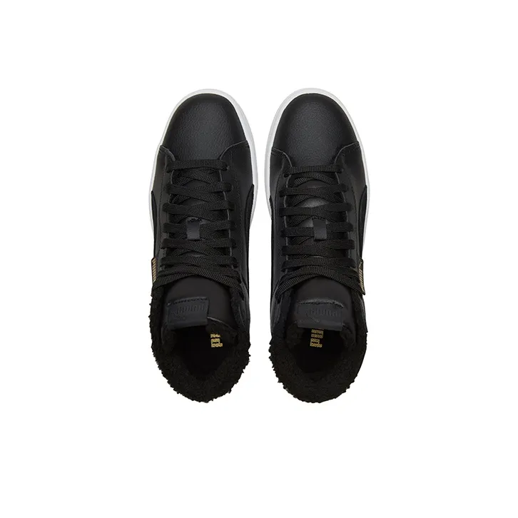 PUMA 1948 Mid Lfur Mid Top Fleece Lined Casual Skate Shoes Unisex Black-2