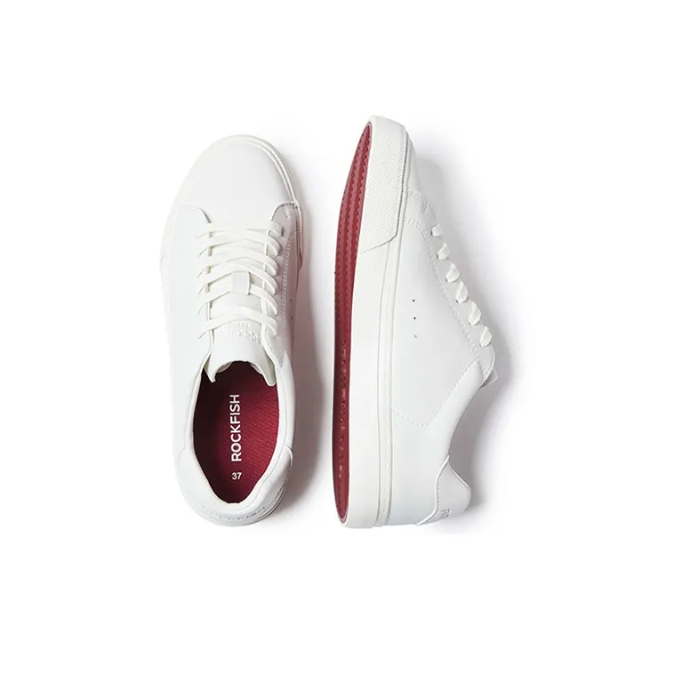 Rockfish Coverage Slip Resistant Lightweight Breathable Low Top Skateboard Shoes Women's White-2
