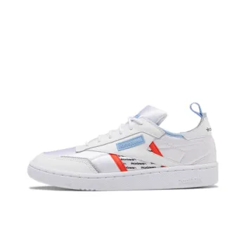 Reebok Club C Slip-Resistant Cushioning Wear-Resistant Low-Top Skateboard Shoes Women's Cloud White